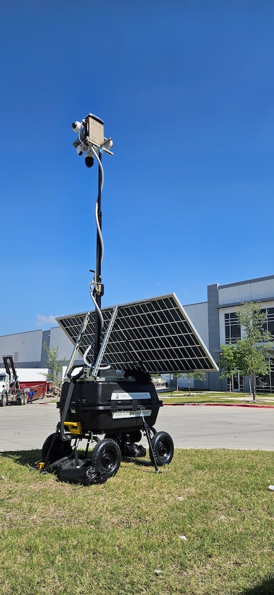 tcs-trailer-cameras-2 Mobile solar-powered surveillance trailer with camera mast